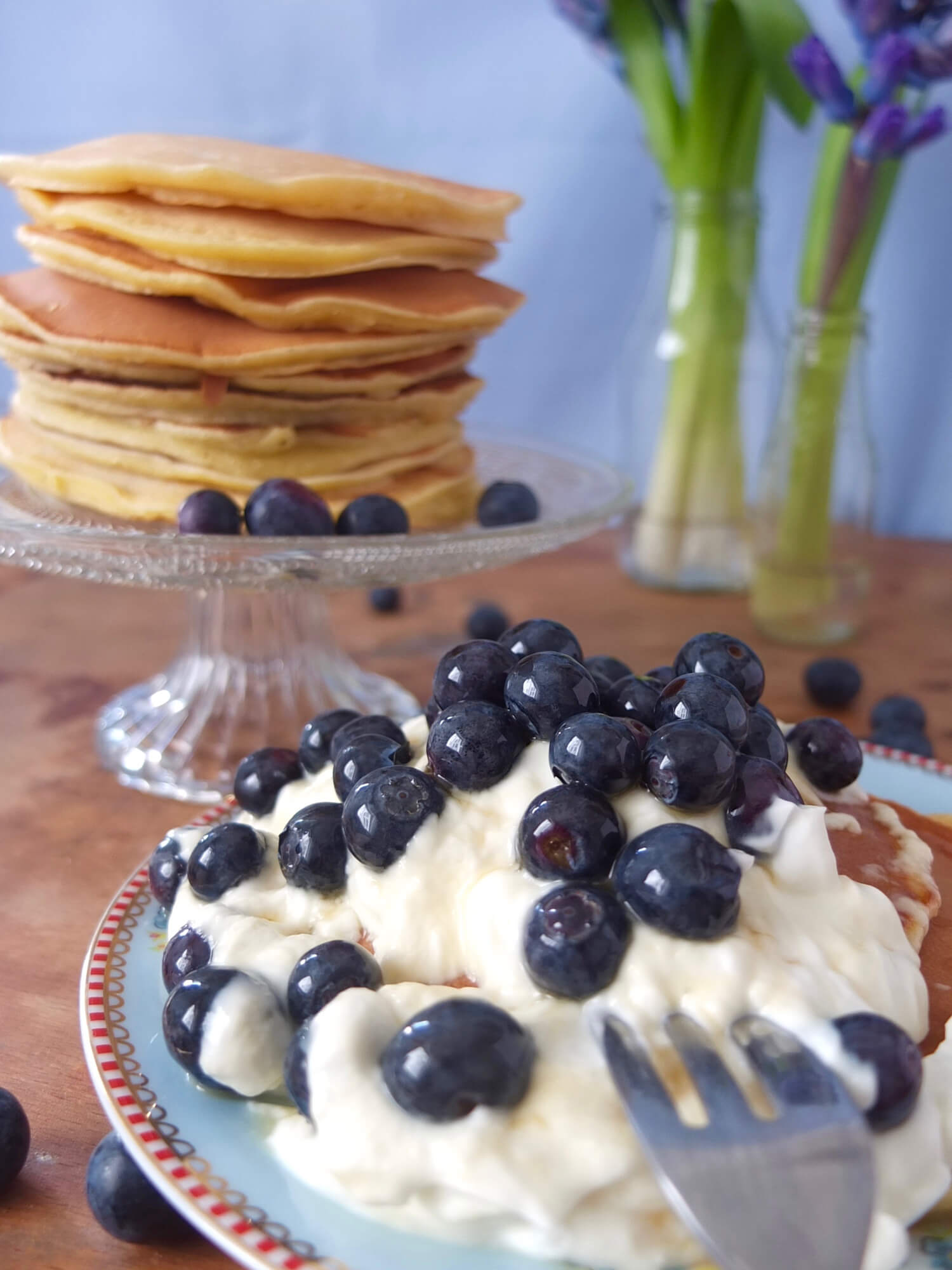 Klassische Pancakes - La Crema Patisserie Foodblog Backblog
