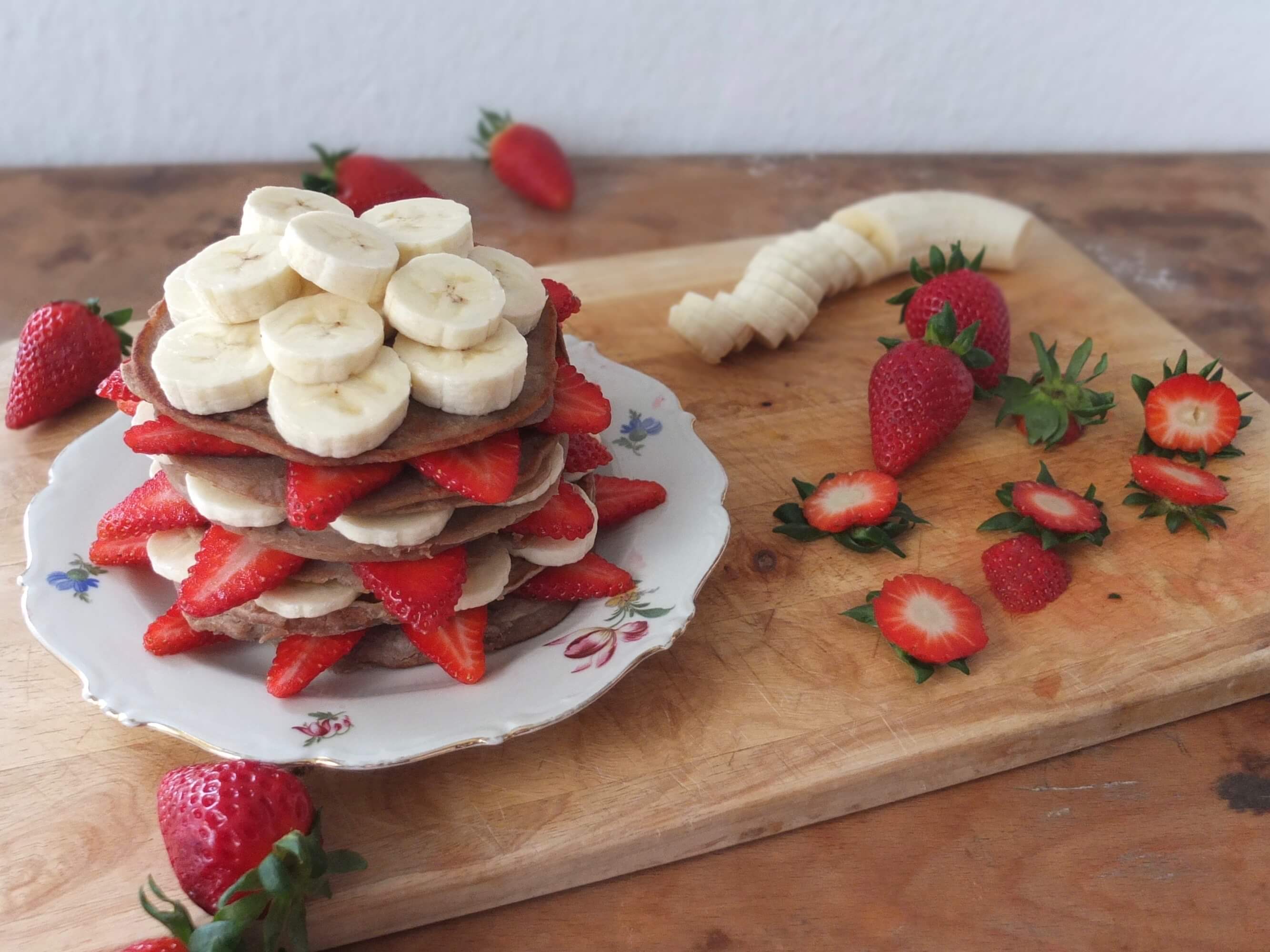 Vegane Buchweizen-Bananen-Pancakes - La Crema Patisserie Foodblog Backblog