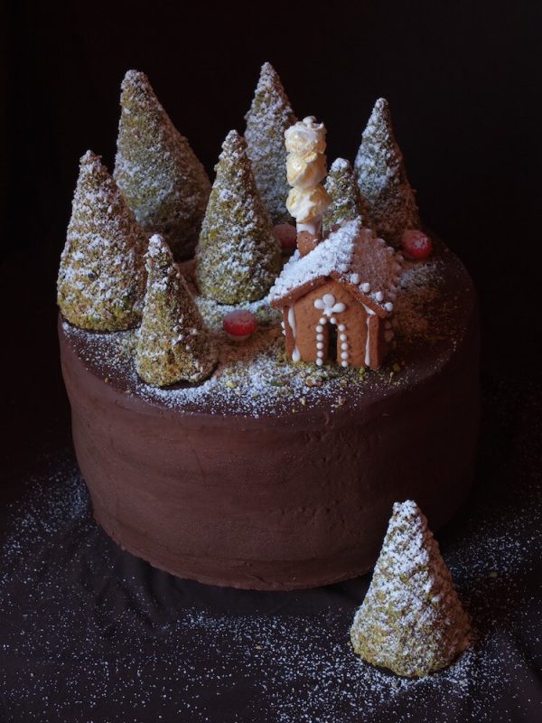Birne-Helene-Torte mit Winterlandschaft | La Crema Adventskalender – La ...