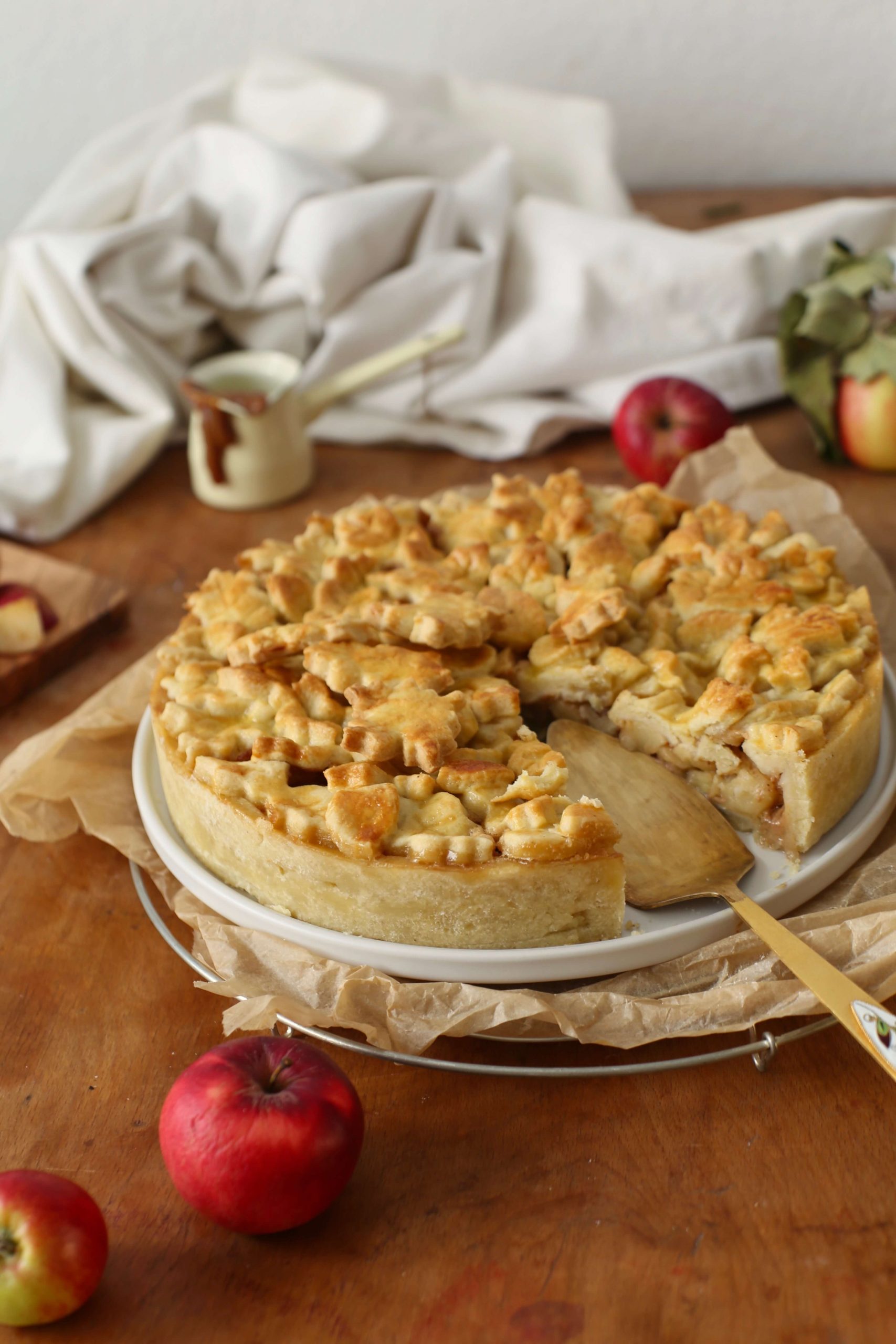 Apple Pie mit Karamell | Rezept