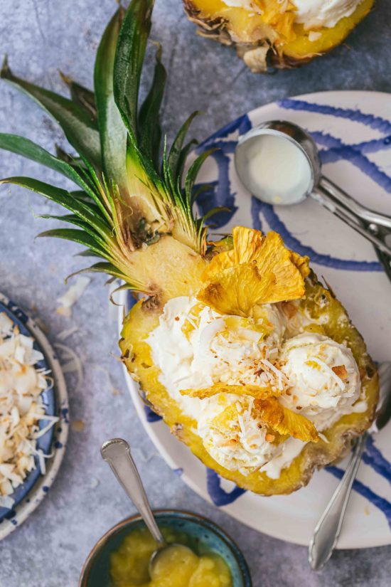 Cremiges Piña-Colada-Eis ohne Eismaschine | Rezept
