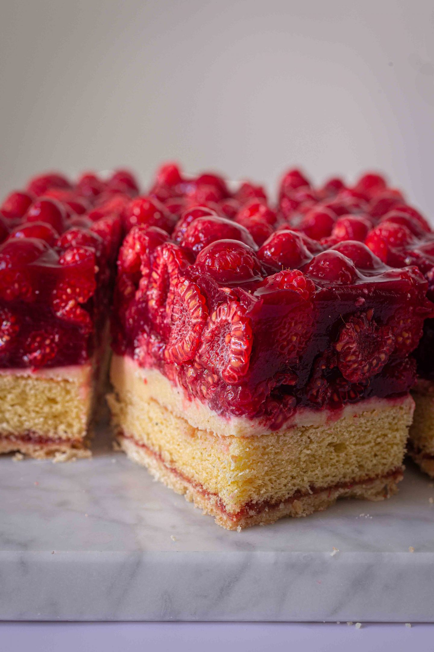 Himbeerschnitten wie vom Bäcker (ohne Gelatine) – La Crema