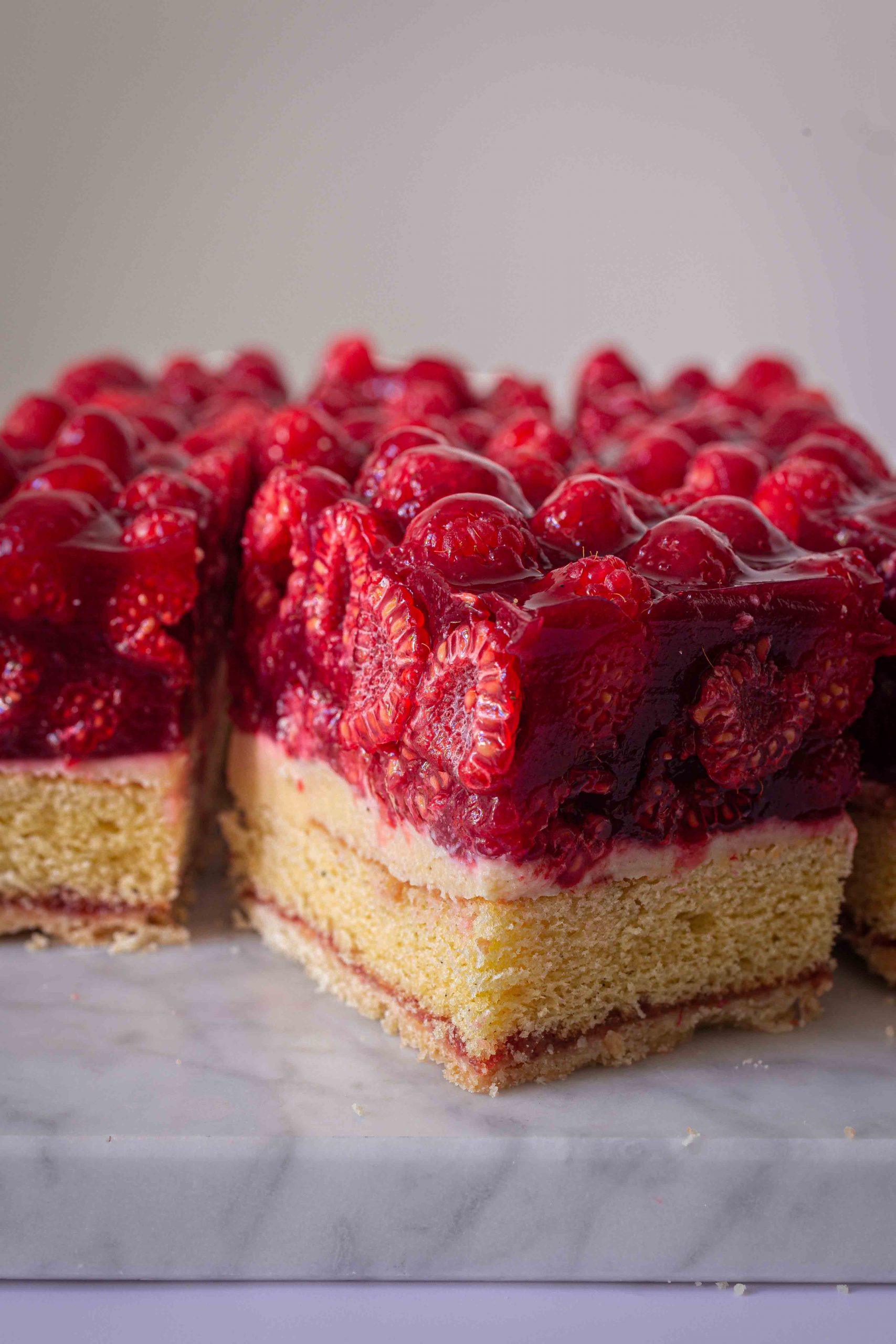 Himbeerschnitten wie vom Bäcker (ohne Gelatine) – La Crema