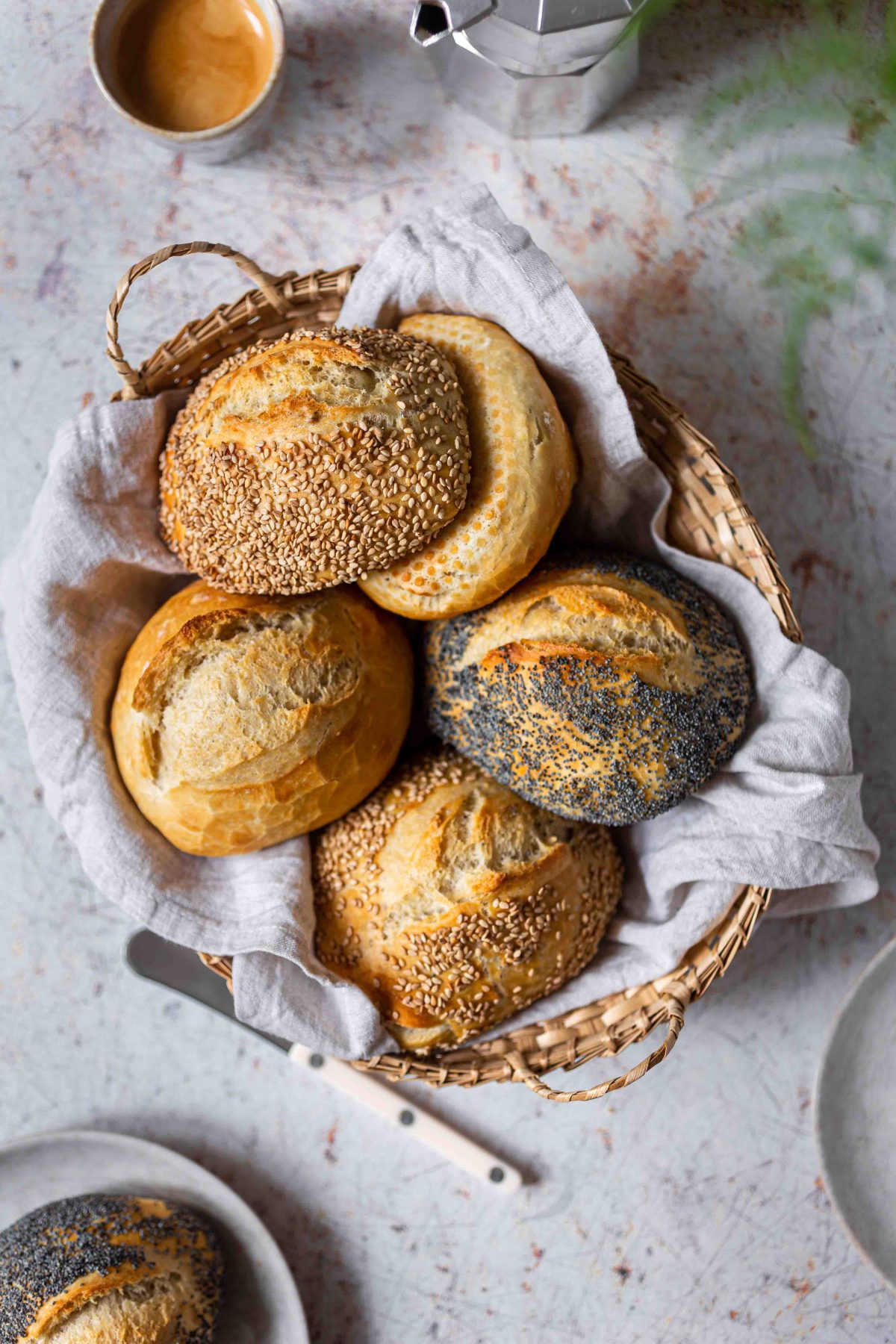 Schnelle Brötchen | Rezept ohne Kneten – La Crema Schnelle Brötchen | Rezept ohne Kneten – La Crema