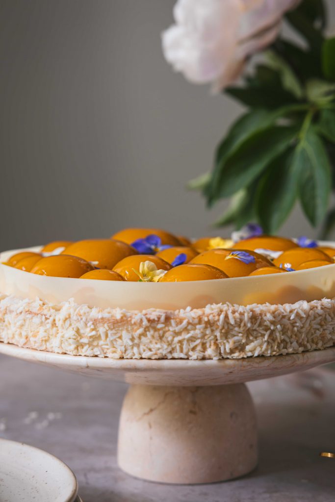 Mango-Tarte mit Kokos-Milchreis | Rezept