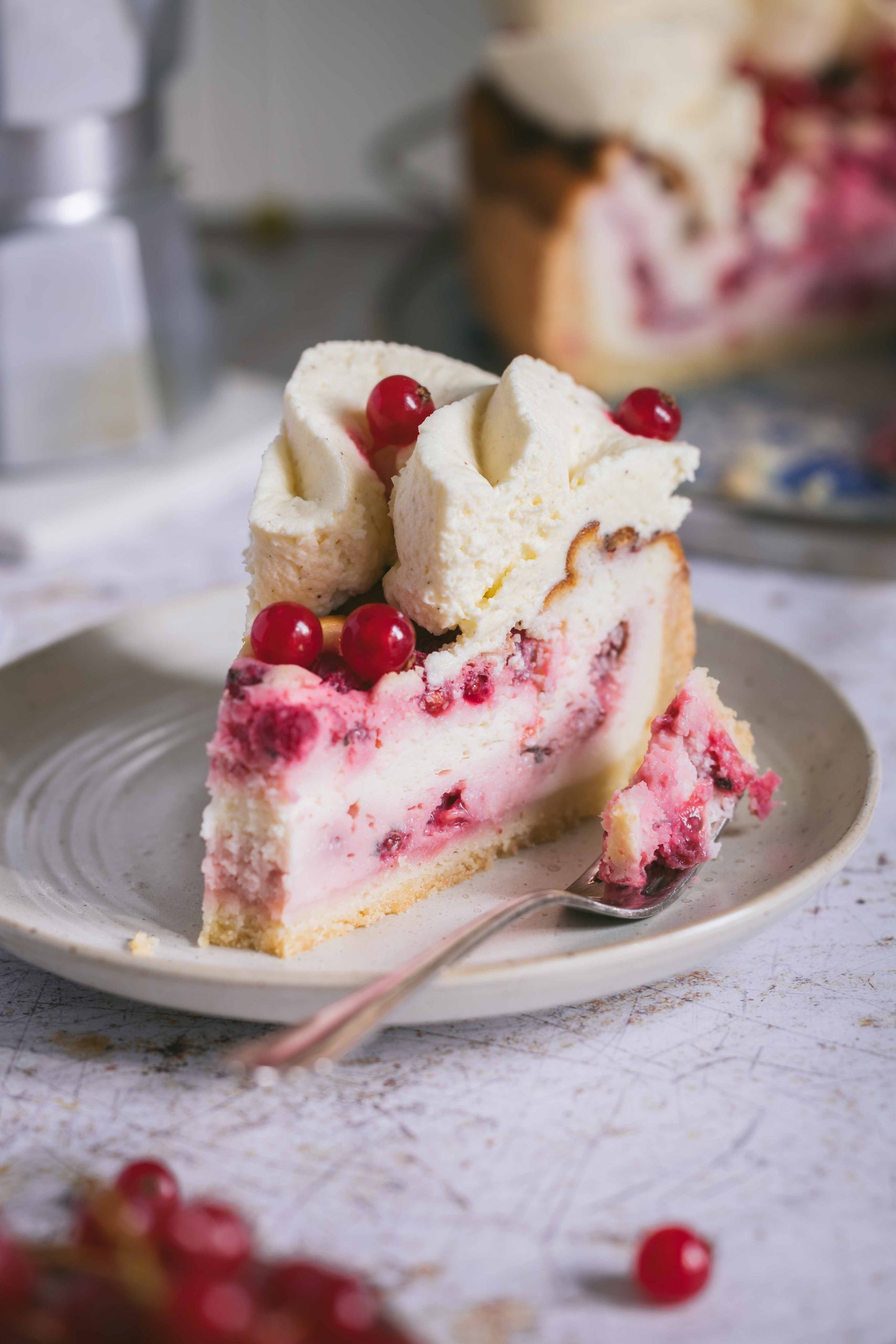 Johannisbeer-Käsekuchen mit Mascarpone Rezept