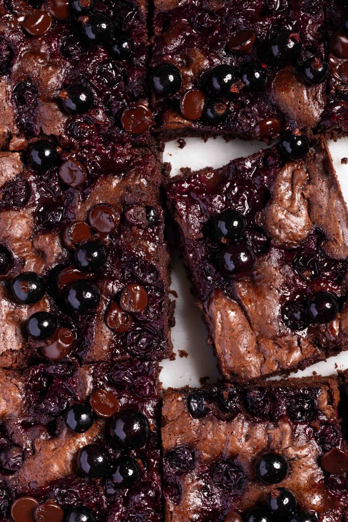 Cassis Brownies | Rezept
