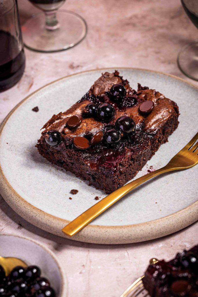 Cassis Brownies | Rezept