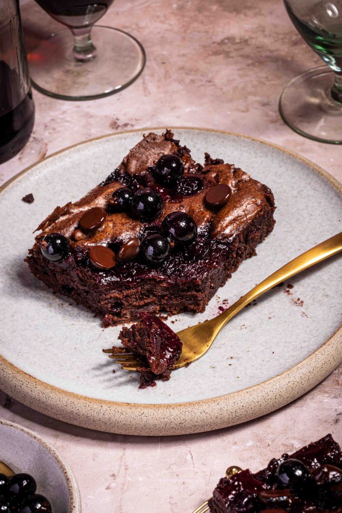 Cassis Brownies | Rezept
